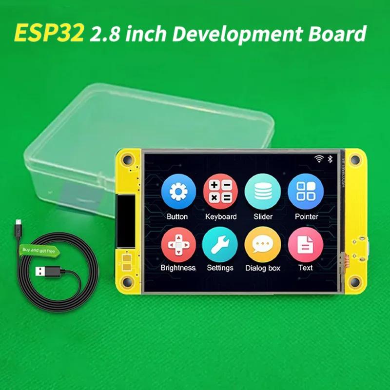 2.8 ġ ESP32 ÷ Arduino LVGL WIFI     240*320 ȭ LCD TFT , ġ WROOM 